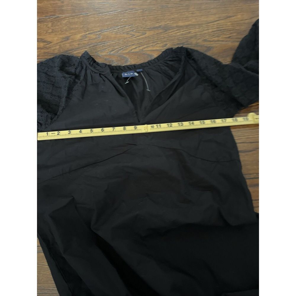 gap balloon lace Black Long sleeve tunic dress XS - Picture 12 of 13
